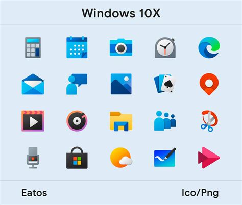 Windows 10x Icons By Eatosdesign On Deviantart