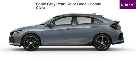 Sonic Grey Pearl Color Code Honda Civic Ceramic Glazed