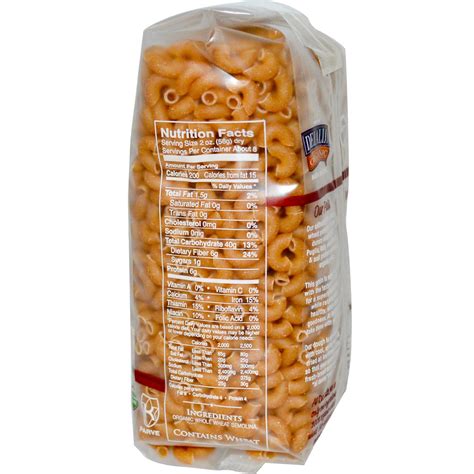 Delallo organic whole wheat farfalle is fantastic, so i bought these shells but was disappointed. DeLallo, Elbows No. 52, 100% Organic Whole Wheat Pasta, 16 ...