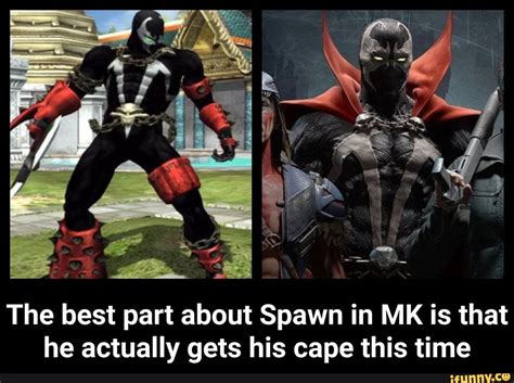 The Best Part About Spawn In Mk Is That He Actually Gets His Cape This