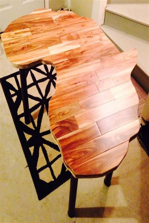 Awesome Leftover Laminate Flooring Diy Table Project From