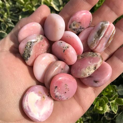Pink Opal Coins Happy Glastonbury Crystals And Gems
