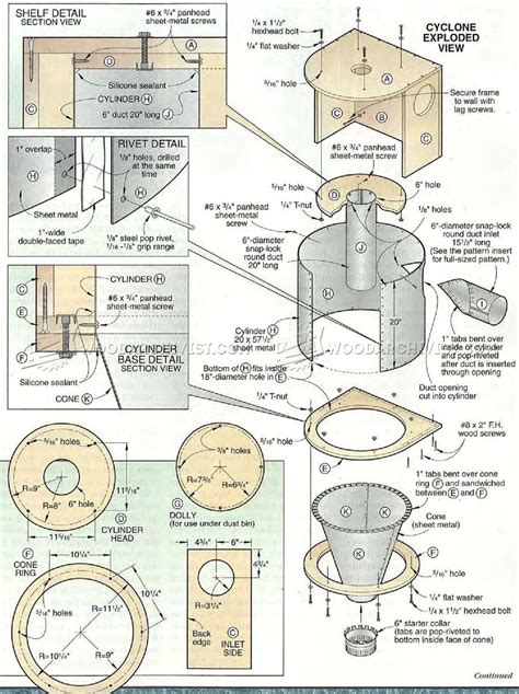 2824 Diy Cyclone Dust Collector Dust Collection Dust Collector