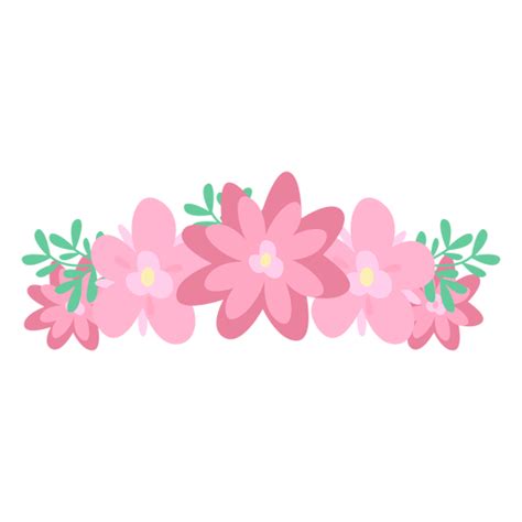 Pink flower crown png | Flower crown drawing, Flower drawing, Anime flower