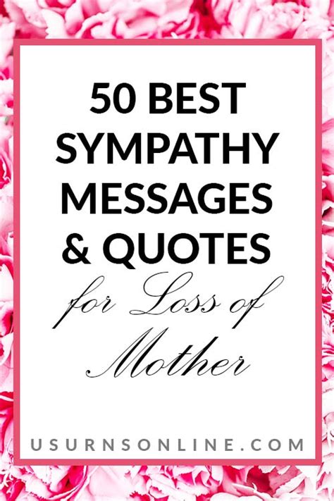 50 Best Sympathy Messages And Quotes For Loss Of Mother Urns Online