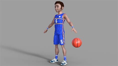 3d Basketball Player 3d Model Rigged Cgtrader