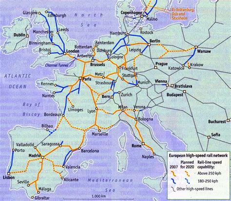 Eurorail Map Of Europe What Is A Map Scale
