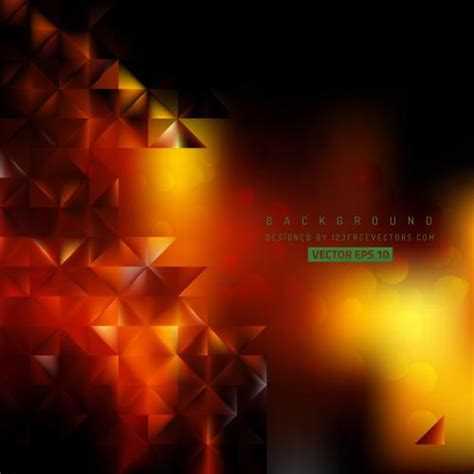 Abstract Black Orange Fire Background Vector