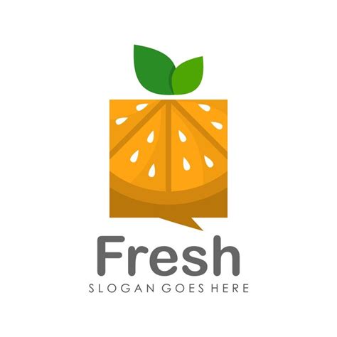 Premium Vector Orange Fruit Logo Design Template