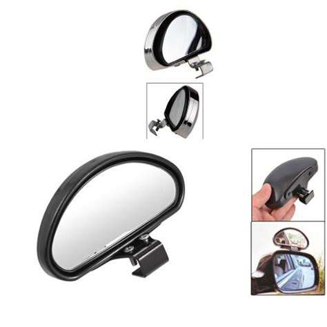Xotic Tech Blind Spot Mirror 2 Pieces Convex Clip On Half Oval Rear View Conter Blind Spot