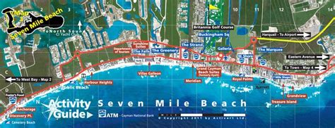 Grand Cayman, Map of Seven Mile Beach | Grand Cayman ...