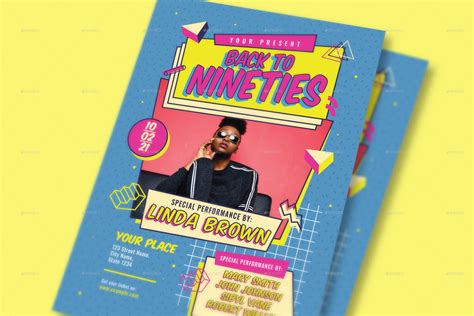 90s Music Flyer by graphicook | GraphicRiver