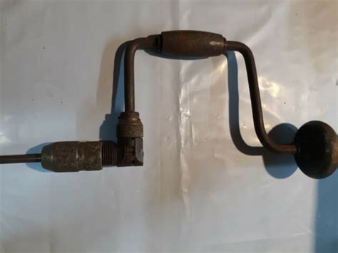 Vintage Stanley Handyman Ratcheting Hand Drill Bit Brace Tool Made Usa Antique Ebay