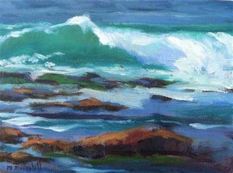 Daily Paintworks Green Wave Original Fine Art For Sale Mary