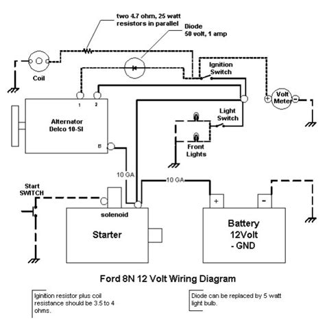 Ford 8n 12 Volt Wiring Diagram Images Wiring Diagram Sample