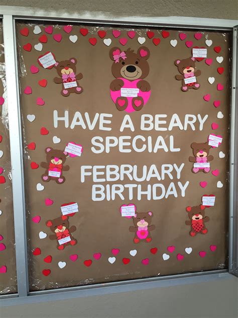 Pin By Mona Lisa Brown On School Bulletin Boards February Birthday