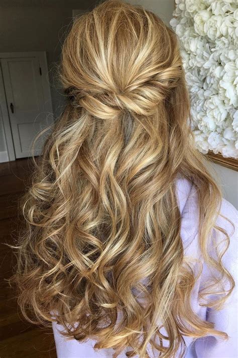 Prom Hairstyles Half Up Half Down Curly Srzofaa