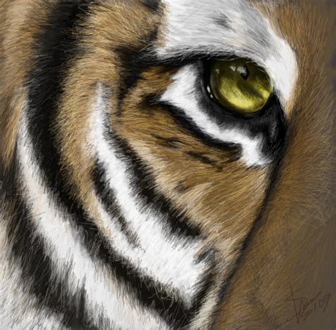 Tigers Eye Digital Art By Sheyenne Johnson