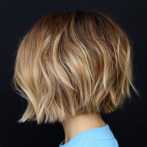 Latest Razored Two Layer Bob Hairstyles For Thick Hair