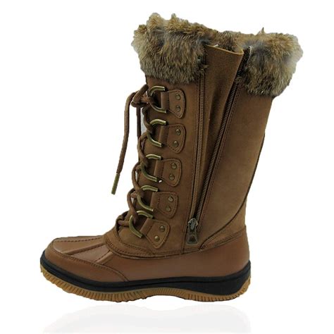 Comfy Moda Womens Winter Ice Snow Leather Boots Waterproof Guaranteed