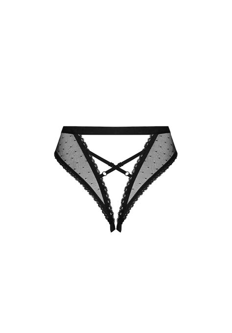 Mauress Black Crotchless Thong Open Crotch Ouvert Panties See Etsy