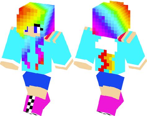 Rainbow Dash Girl Minecraft Skin Minecraft Hub