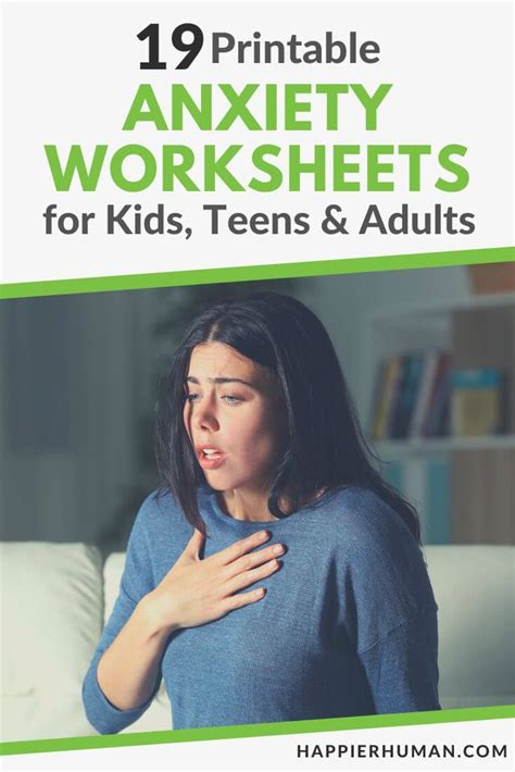 19 Printable Anxiety Worksheets For Kids Teens And Adults