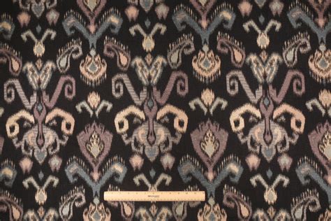 Craftex Kantha Tapestry Upholstery Fabric In Black