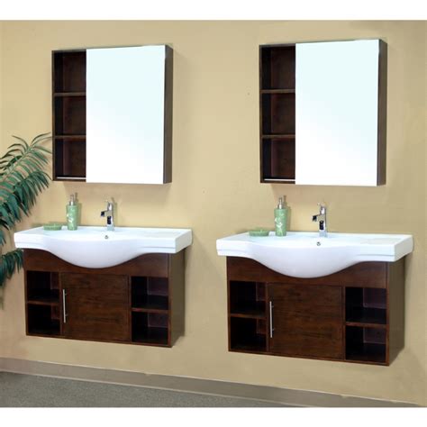 A double sink bathroom vanity can be an excellent investment that makes sharing a bathroom with a significant other or your kids easier. 80 Inch Double Sink Bathroom Vanity in Medium Walnut ...