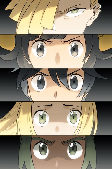 Lillie Selene Elio Gladion And Hau Pokemon And 3 More Drawn By