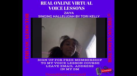 Student Singing Hallelujah By Tori Kelly YouTube