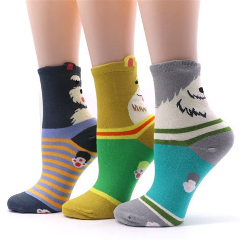 1pair Mens Socks 3d Animals Patterned Socks Mens Cute Funny Novelty