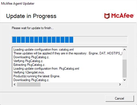 Updating Mcafee Endpoint Security Ocio
