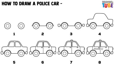 How To Draw A Police Car Step By Step At Drawing Tutorials