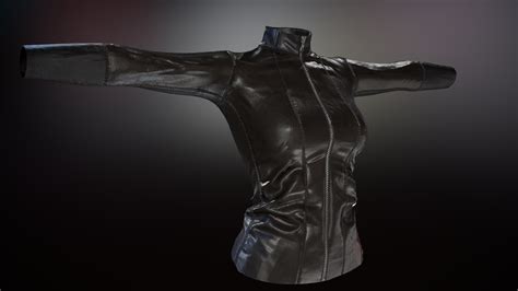 3d Leather Jacket Pbr Turbosquid 1338957