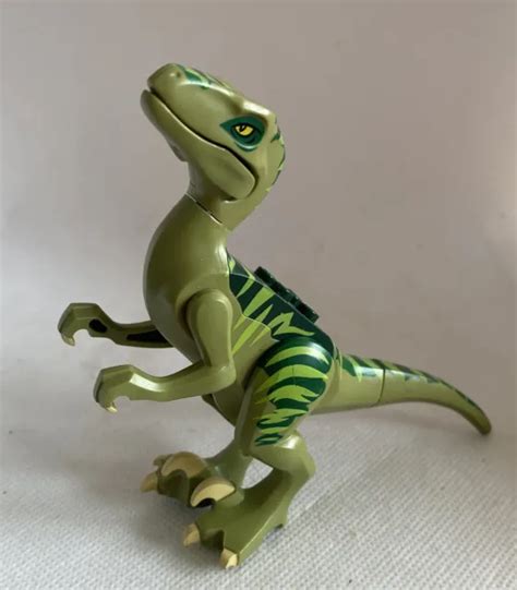 Lego Jurassic World Velociraptor Dinosaur Figure Olive Green 5884 Raptor Chase 1250 Picclick