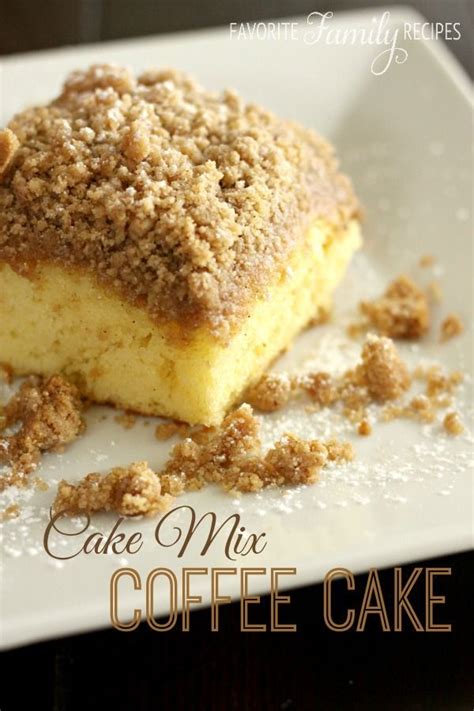 Quick and easy to make with a yellow cake mix. Cake Mix Coffee Cake | Recipe | Cinnamon streusel cake ...