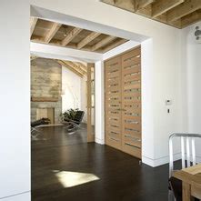Measure the frame with the spirit level. drywall returns: No trim doors