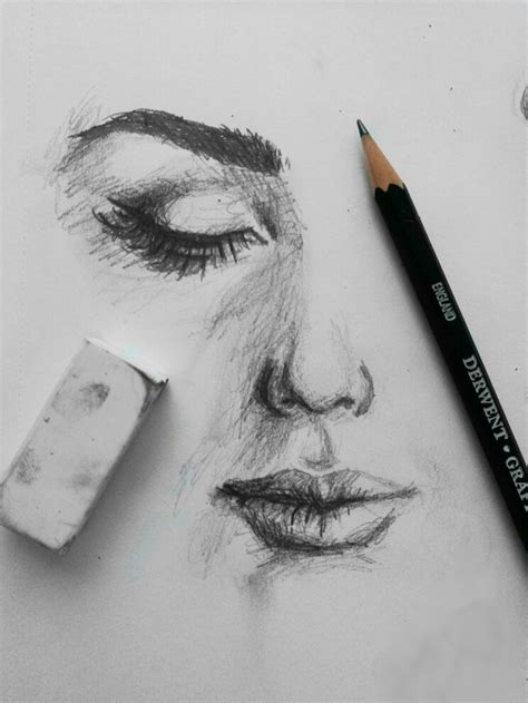 Free Pencil Sketch Line Drawing With Creative Ideas Sketch Drawing Art