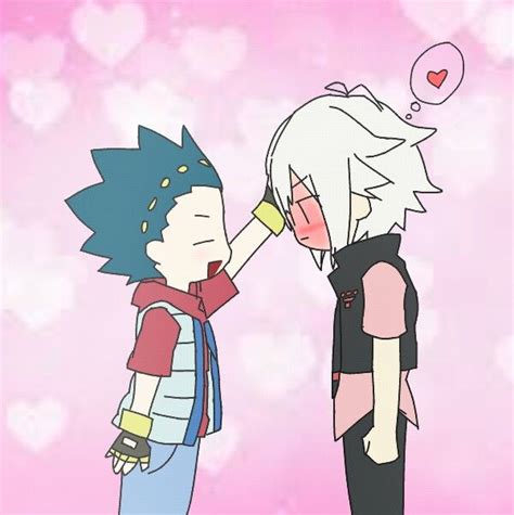 So, i also happen to be a beyblade fan as well, so i thought i'd make this, and hope everyone likes it. Aww so cute shu love valt😍😍🤭🤭 | Anime