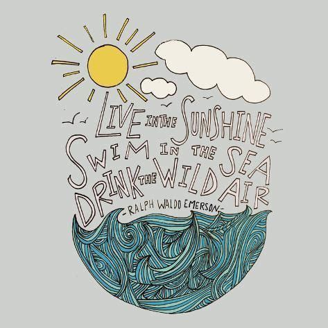 But scattered along life's pathway, the good they do is inconceivable. 'Live In The Sunshine' Giclee Print - Leah Flores | Art ...