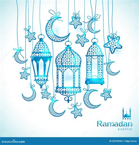 Carte De Voeux Ramadan Kareem Illustration De Vecteur Illustration Du