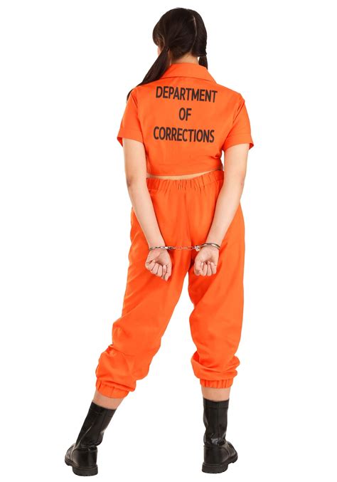 Women S Plus Size Orange Prisoner Costume Prison Costumes