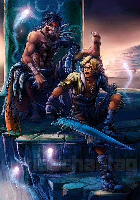 Ffx Dissidia Jecht And Tidus Final Fantasy X Final Fantasy