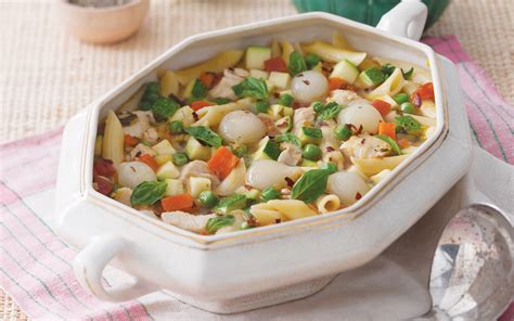 Heat oil in a large pot over high heat. Chicken Primavera Soup - Southern Lady Magazine