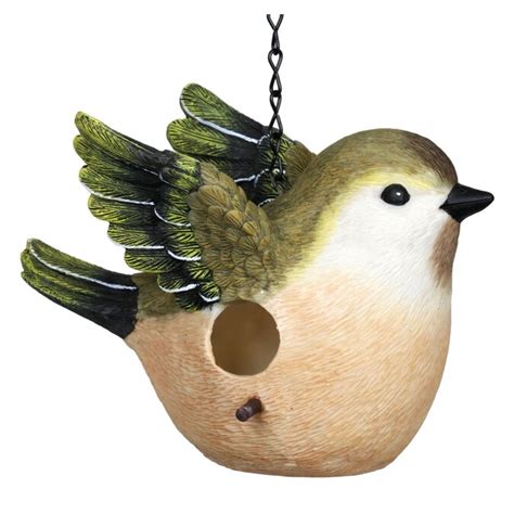 Exhart 648 In H Multiple Colors Resin Variety Decorative Bird House In