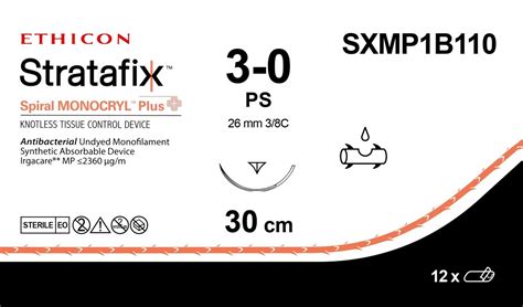 Ethicon Sxmp1b110 Stratafix Spiral Monocryl Plus Suture