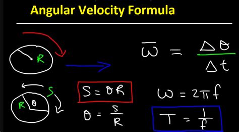 What Is Angular Velocity Equation Easy Definition Formula Examples