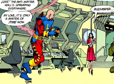 Lex Luthor Earth Sole Superheroe And His Wife Lois Lane Comic Book Panels Comic Character