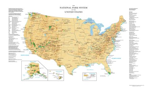 Us National Park System Map Images And Photos Finder